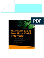 Full Download Microsoft Excel Functions Quick Reference: For High-Quality Data Analysis, Dashboards, and More Mehta PDF