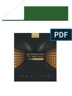 Instant Download Information Technology Law 9th Edition Ian J. Lloyd PDF All Chapters