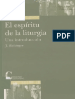 Joseph Ratzinger, El Espiritu de La Liturgia