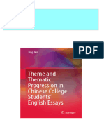 Full Download Theme and Thematic Progression in Chinese College Students English Essays 1st Edition Jing Wei (Auth.) PDF