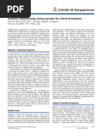 COVID-19 Perspectives: Academic Ophthalmology During and After The COVID-19 Pandemic