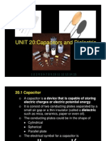 UNIT 20:capacitors and Dielectric UNIT 20:capacitors and Dielectric