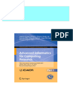 Complete Advanced Informatics For Computing Research Third International Conference ICAICR 2019 Shimla India June 15 16 2019 Revised Selected Papers Part I Ashish Kumar Luhach PDF For All Chapters