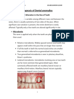 Lect 4 Diagnosis of Dental Anomalies - 1