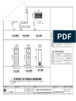 Schedule of Doors & Windows