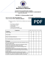 HOMEROOM GUIDANCE LEARNERS DEVELOPMENT ASSESSMENT Grade 1 3 Deped - Tambayan