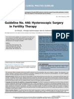 Guideline No. 446 - Hysteroscopic Surgery in Fertility Therapy 2024