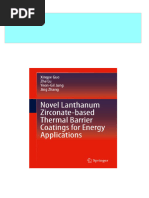 Complete Novel Lanthanum Zirconate-Based Thermal Barrier Coatings For Energy Applications Xingye Guo PDF For All Chapters