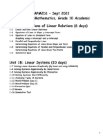 U1A 1B Linear Relations