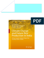 Climate Change and Future Rice Production in India A Cross Country Study of Major Rice Growing States of India K. Palanisami 2024 scribd download