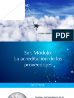 3. Trazabilidad Aeronáutica - La acreditación de los proveedores