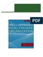 Download Full (eBook PDF) The Well-Managed Healthcare Organization 9th Edition PDF All Chapters