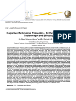 Cognitive Behavioral Therapies - At the Crossroads of Technology and Efficacy