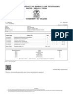 Master of Science(Meteorology) YearSession 2023-2024-November REGULAR Term 1 Grade Card