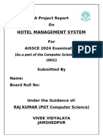 HOTEL MANAGEMENT SYSTEM