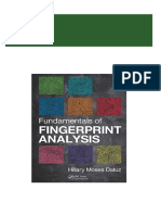 Get Fundamentals of Fingerprint Analysis (eBook PDF) free all chapters