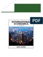 Full Download (eBook PDF) International Economics 6th Edition by James Gerber PDF DOCX