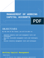 Lesson 6 - Management of Working Capital Accounts 2