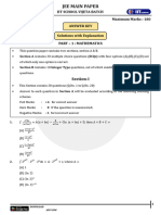 JEE Main Test - 05 (Paper - 01) _ Answer key & Solution Explanation _ 29-Sep-2024