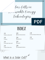 Chem PPT Solar Cells in Renewable Energy Technologies