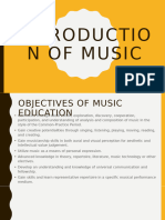 Introduction of Music