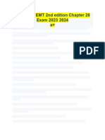 Advanced EMT 2nd edition Chapter 28 Exam 2023-2024 a+