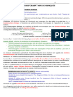 Ch.6 Transformations Chimiques