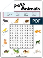 Pets Word search 1