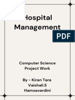 Hospital Management Computer Science 