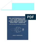 Download An Introduction to the Design and Behavior of Bolted Joints, Third Edition, Revised and Expanded John H. Bickford ebook All Chapters PDF