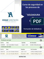 Curso Corte y Soldadura   ROSIQUE