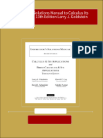 Instant Access to Instructor s Solutions Manual to Calculus Its Applications 13th Edition Larry J. Goldstein ebook Full Chapters