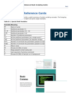 Advanced Bash Shell Scripting Guide - Reference Cards