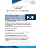 Tarea 5 - Integración de resultados en función del proyecto propuesto