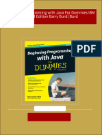 Download Beginning Programming with Java For Dummies IBM Limited Edition Barry Burd [Burd ebook All Chapters PDF