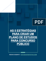 Estratégias para criar um plano de estudos para concursos