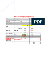 Corrugation Costing duplex