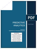 Predictive Analytics Group project