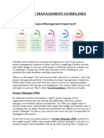 FGE 582 PROJECT MANAGEMENT MATERIALS - PROJECT   MANAGEMENT GUIDELINES