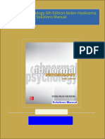 Free Access to Abnormal Psychology 6th Edition Nolen-Hoeksema Solutions Manual Chapter Answers