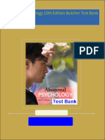 Full download Abnormal Psychology 15th Edition Butcher Test Bank pdf docx