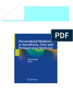 PDF Personalized Medicine in Anesthesia, Pain and Perioperative Medicine Ali Dabbagh download