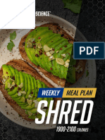 BWS Meal Plan - Males Shred V3 1900-2100