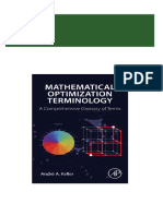 Get Mathematical optimization terminology: a comprehensive glossary of terms First Edition Keller - eBook PDF free all chapters