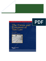 (eBook PDF) The Forms and Functions of Tort Law (Concepts and Insights) 5th Edition 2024 Scribd Download