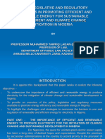 Ladan - Policy, Legislative and Regulatory Challenges in Promoting Efficient and Renewable Energy