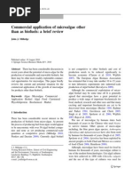 Commercial Application of Microalgae Other Than As Biofuels: A Brief Review