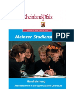 Handreichung Arbeitsformen in Der Gymnasialen Oberstufe