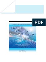 [FREE PDF sample] Linear Control Theory Structure Robustness and Optimization Automation and Control Engineering 1st Edition Shankar P. Bhattacharyya ebooks