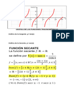 Gráfica de las funciones trigonométricas